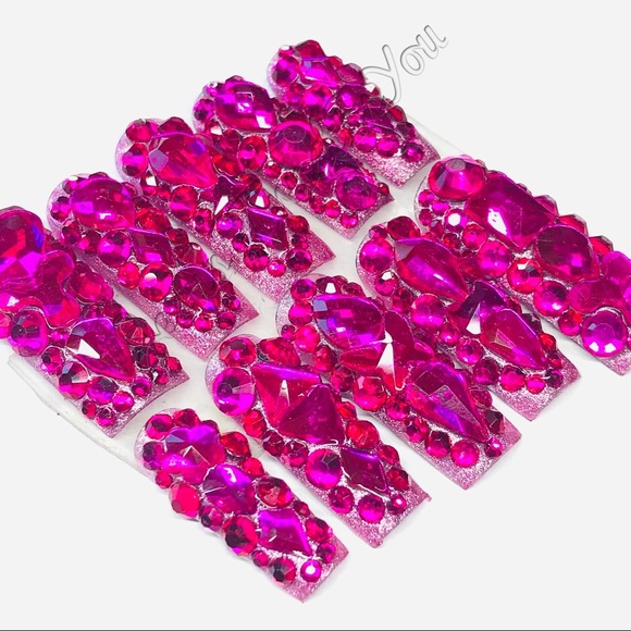 GREAT FAITH - LONG SQUARE PRESS ON NAILS - Picture 10 of 13